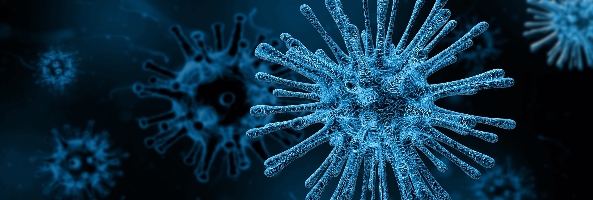 Microscopic virus particle visualization
